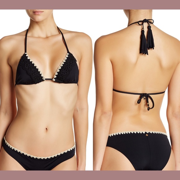 NWT Ale Alessandra Ambrosio Bikini‎ Triangle Top S - Picture 1 of 8